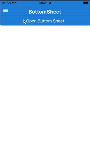 Bottom Sheet Component